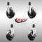 Service Caster 5 Inch 316SS Soft Rubber Swivel 1-5/8 Inch Expanding Stem Caster Brake SCC, 2PK SCC-SS316EX20S514-SRS-2-TLB-2-158 - alternate 3